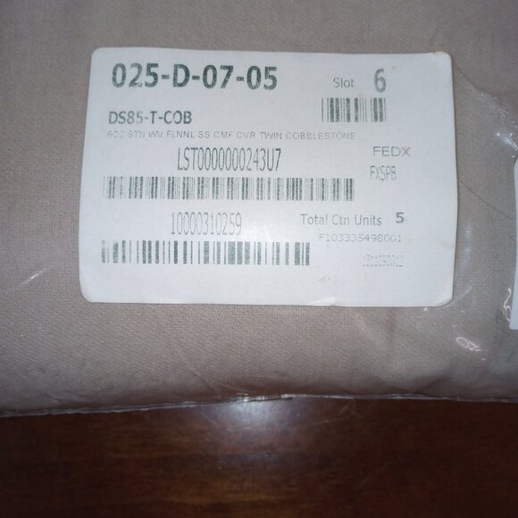 Flannel Comforter Cover, Twin Size - Picture 2 of 5